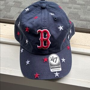47 Brand Dark Blue Boston Red Sox Cap with Red and White Stars